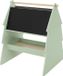 Joyz Tableau noir Spar Tableau noir pour enfants Tableau noir double face en bois avec étagère 68x60x80 cm Vert-Naturel