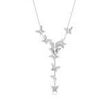 Swarovski Idyllia Lilia Collectie, Vlinder, Wit, Rodium geplateerd