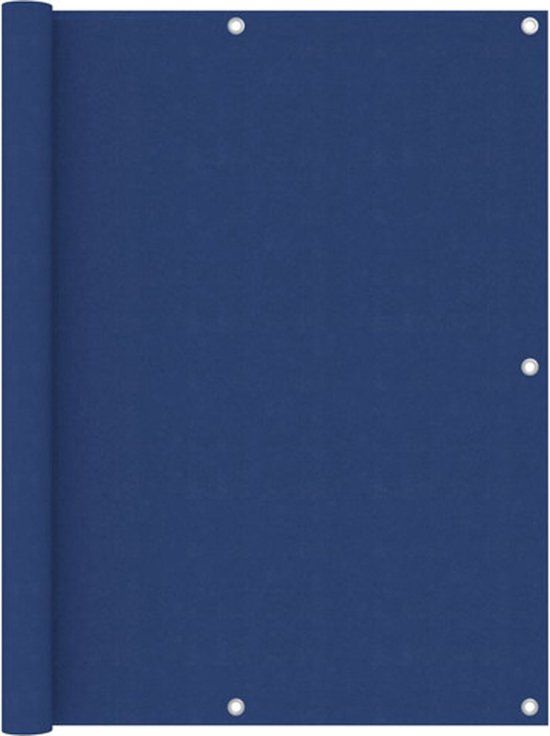 vidaXL Balkonscherm - 120x600 cm - Oxford stof - Blauw