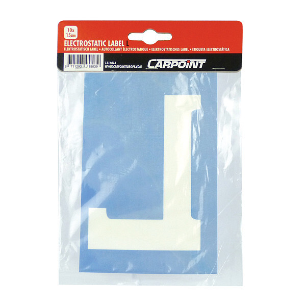 Carpoint Electrostatisch label L 10x15cm