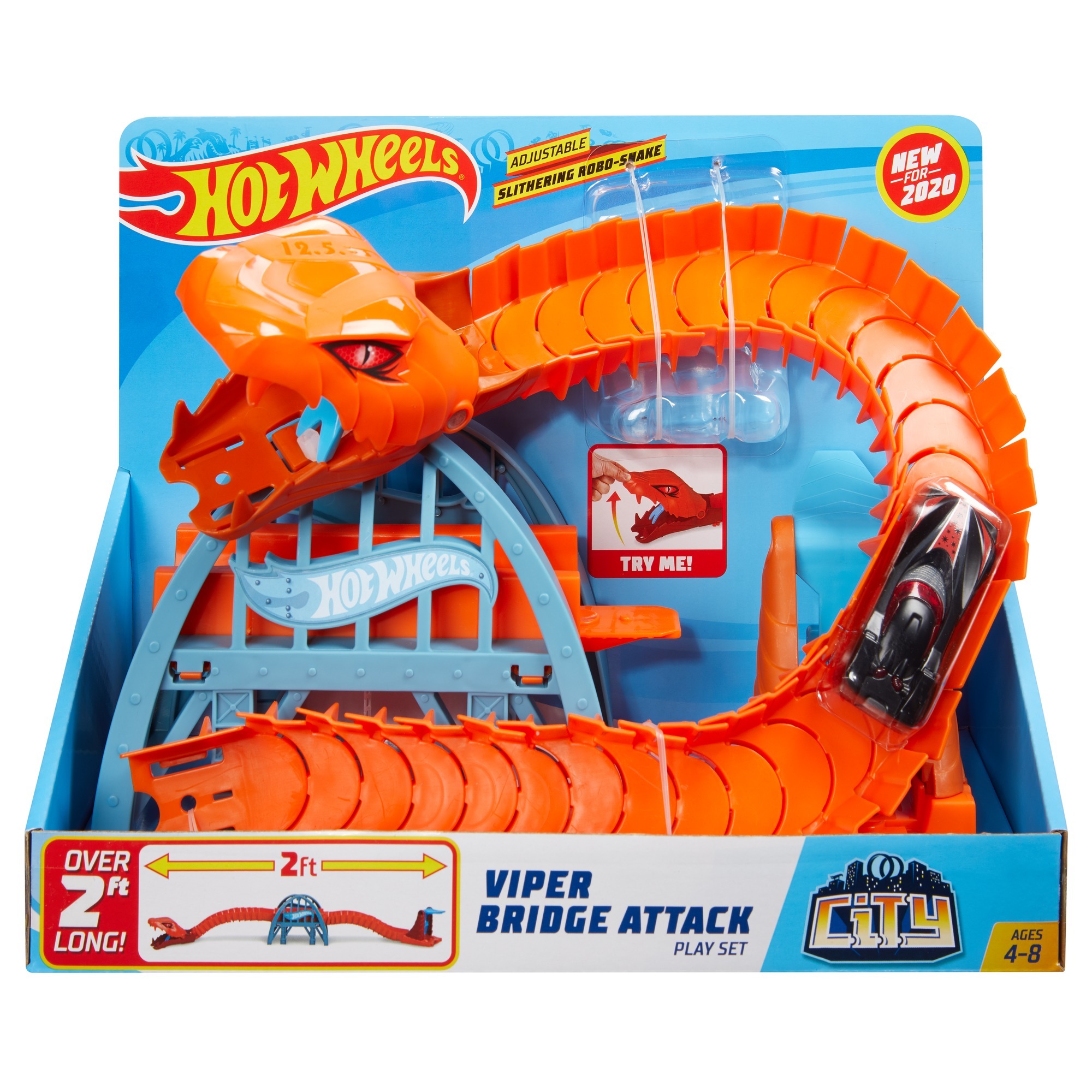 Mattel Hot Wheels Playset City con Creature Mostruose, Assortimento, FNB05