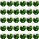 Non-branded crystal beads - Prism pendants - Decoration making - K9 crystal - 60 pieces - Green
