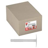 TOX Isolatiepluggen Husky 8 x 120 mm, slagpluggen met kunststof spijker, 50 stuks, Meerkleurig