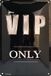 I&S/Les I&S Metalen bord reliëf 30x20 cm Vip only