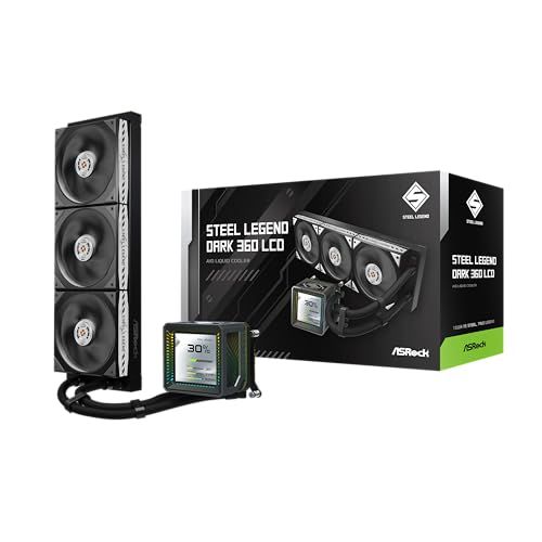 ASRock Steel Legend Dark 360 LCD PC-waterkoeling