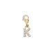 Depesche 11785-022 Bedels Express yourself - hanger voor kettingen en armbanden, letter K, verguld, als klein geschenk