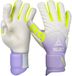 Select 089 Gants de gardien de but pour femmes V26 Dames - Blanc / Violet / Jaune fluo | Taille : 8