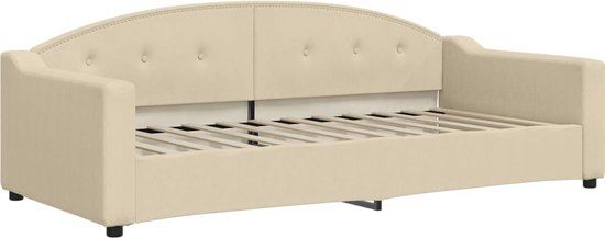 VidaXL Slaapbank Crème 90x200 cm Stof