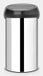 Brabantia Touch Bin - 60 L - Inox brillant avec couvercle noir mat