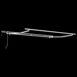 vidaXL Handmatige zonnetent met zonne-energie ledverlichting 6 x 3 m Bruin
