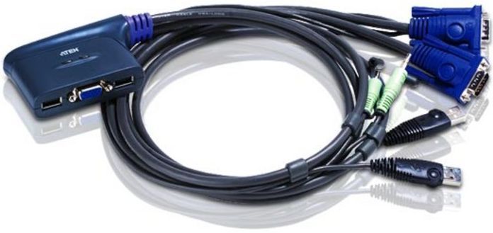ATEN CS62US KVM-switch - 0,9 m - Zwart