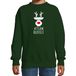 Bellatio Decorations kersttrui/sweater voor kinderen - team Rudolf - groen - Kerstdiner 152/164