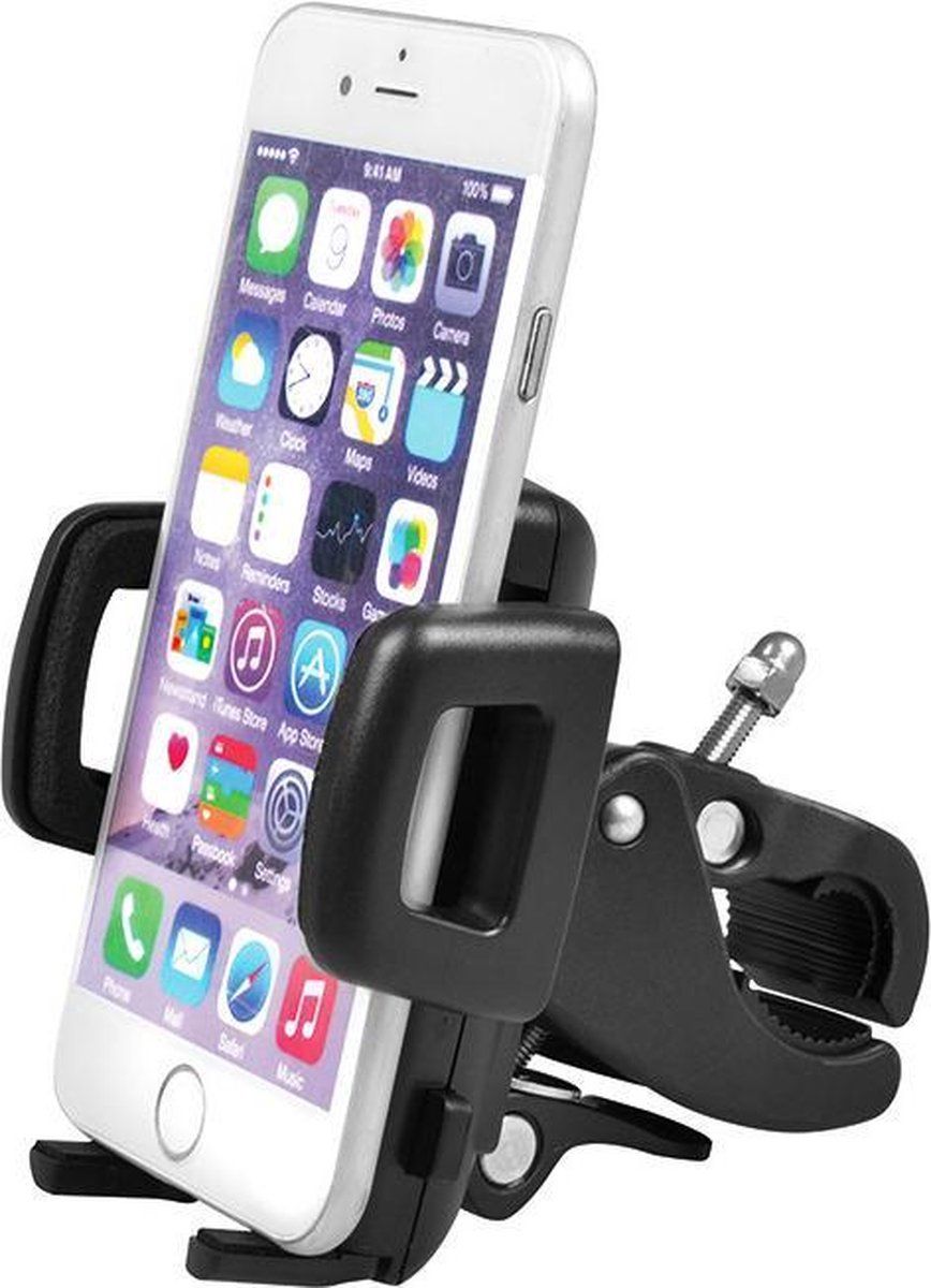 Maclean MC-684 Fiets houder voor telefoon - 35-80mm - Zwart