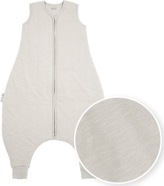 Meyco Baby Slub Winter Slaapoverall Jumper - Greige - 92cm