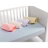INTERBABY Hoeslaken voor kinderbed, roze, 100% katoen, 60 x 120 cm