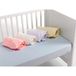 INTERBABY Hoeslaken voor kinderbed, roze, 100% katoen, 60 x 120 cm