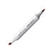 COPIC Sketch Marker Type R - 37, Carmine, professionele brush marker, op alcoholbasis, met een super brush punt en een medium brush punt