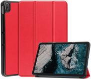 Selected by GSMpunt.nl Nokia T20 Hoes Tri-Fold Book Case Kunstleer Rood