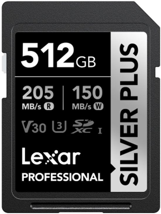 Lexar SD Silver Plus UHS-1 512GB V30 - 0843367134151