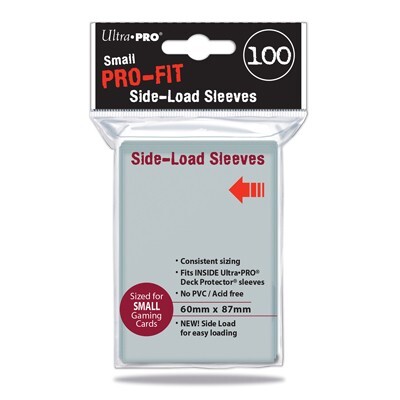 Ultra Pro Sleeves Fit Clear Small Side Load