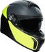 AGV Tourmodular, modulaire helm, zwart/grijs/geel, maat 2XL (63/64)