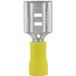 TRU COMPONENTS 1583084 Platte stekker (female) Insteekbreedte: 6.30 mm Insteekdikte: 0.80 mm 180 ° Deels geïsoleerd Geel 1 stuk(s)