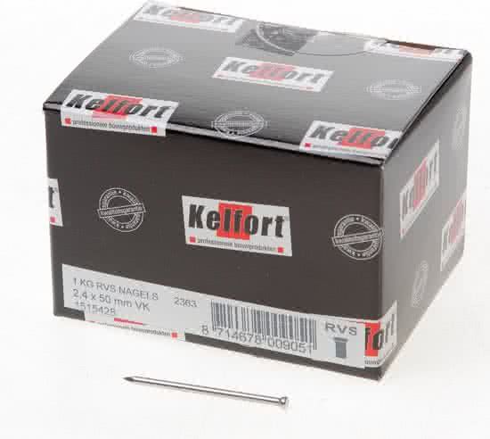 Kelfort Draadnagels RVS A2 verlorenkop 2.4x50mm