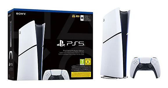 Sony PlayStation 5 Digital Edition 825 GB - Black & White