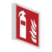 ARBOwinkel.nl Brandblusser Haaks Bord - 150 x 150 mm - Kunststof