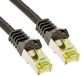 Goobay RJ45-patchkabel, Cat 6A S/FTP, 0,5 m, zwart