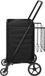 Vevor Shopping Trolley Opvouwbaar 150,5 kg Zwart Staal