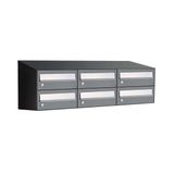 Allux Hive Set 3-Breed, 2-Hoog Met Dak Antraciet