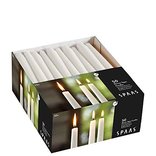 Spaas 50 Festilux tafelkaarsen 23/250 mm, ± 8 uur - wit