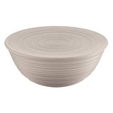 Guzzini - Tierra, XL-container met deksel van gerecycled kunststof, kom - duifgrijs, Ø 30 x 13 cm | 5000 ml - 175001158