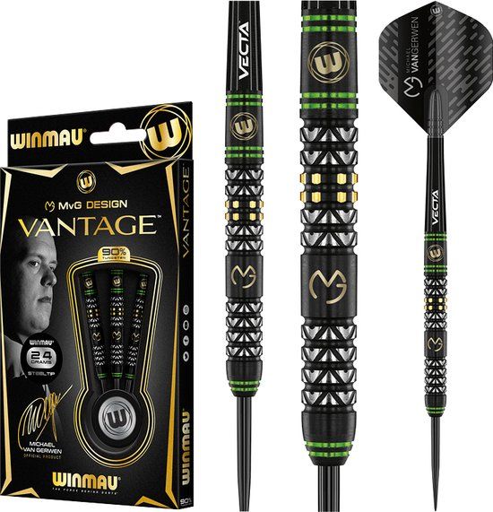 Winmau Michael van Gerwen MvG Vantage Steeltip Dartpijlen - 24g