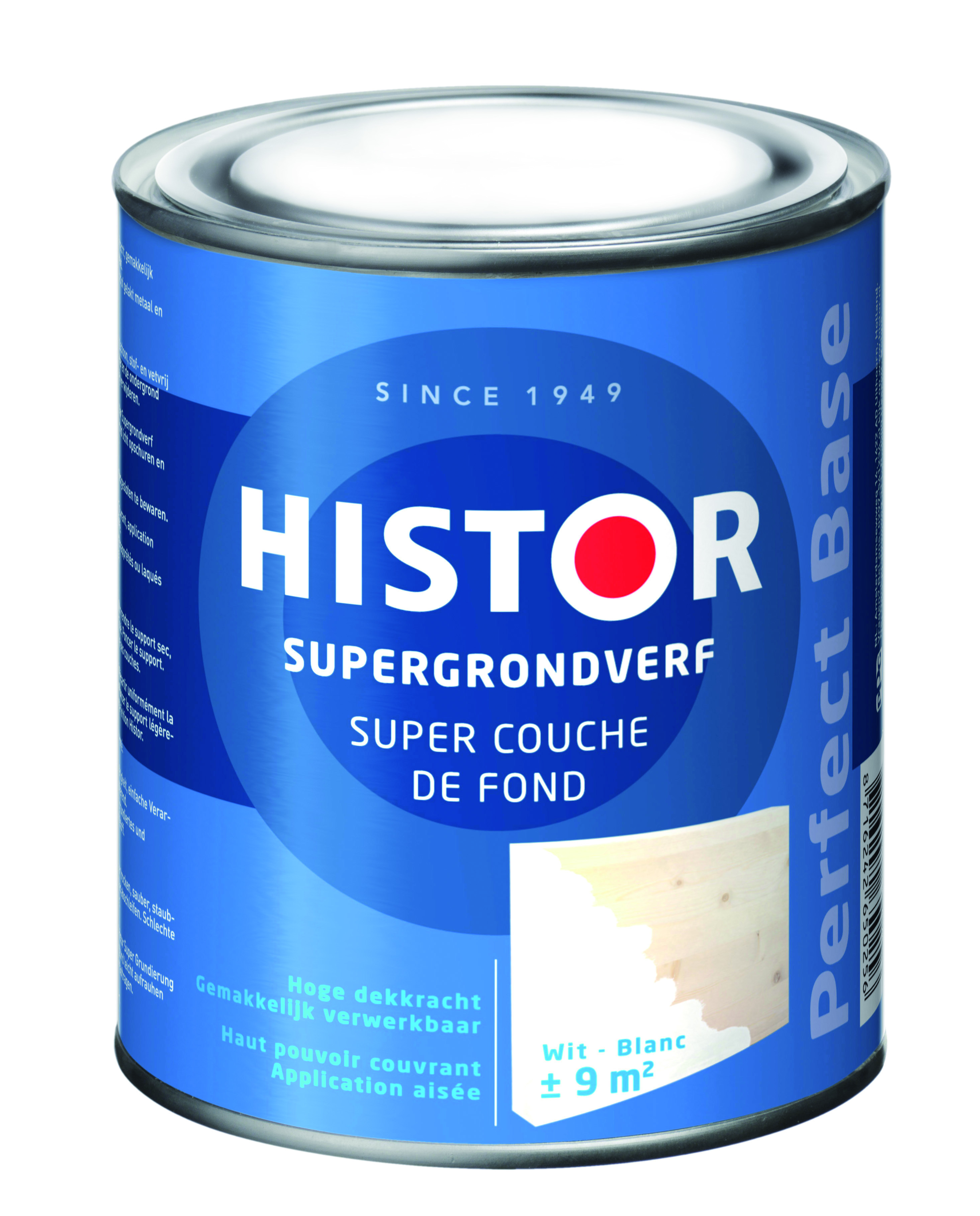 Histor Perfect Base Supergrondverf 0,75 liter - Wit