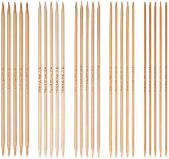 Prym Kousenbreinaald bamboe SET 2,5-4,5 20cm 222910