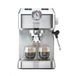Caso Espresso Gourmet - porte-filtre en acier inoxydable, pompe Ulka puissante de 19 bars, avec mousseur à lait, pour café moulu ou dosettes ESE, pour 2 tasses, avec plaque chauffante