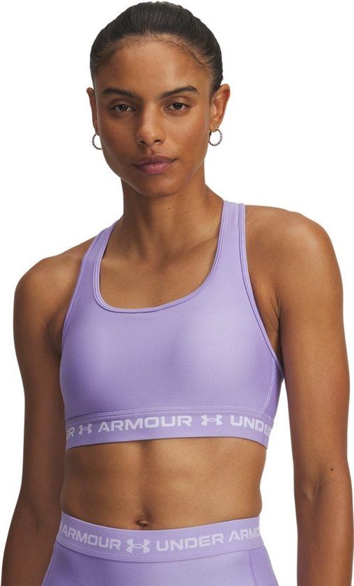 Under Armour Crossback Mid Bra Dames XL Paars