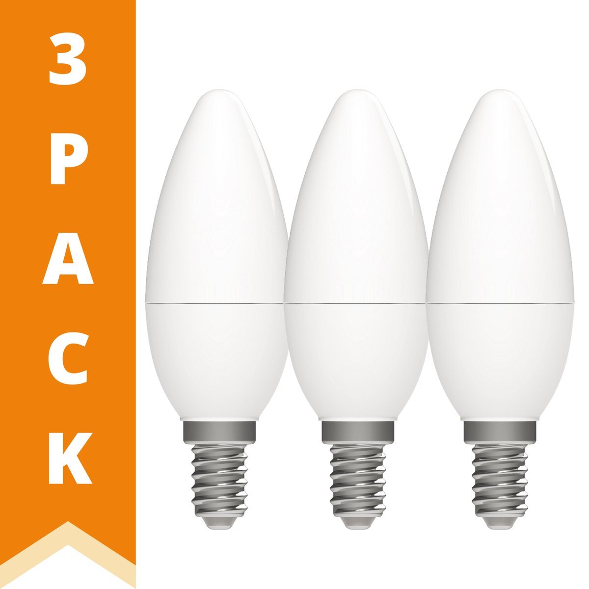LED.nl ProLong LED Lamp E14 - Kaars B35 - 2.5W vervangt 25W - Warm wit licht - 3 Kaarslampen