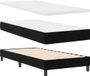 vidaXL Boxspring Bed met Hoofdeinde Zwart Fluweel 200 x 90 cm