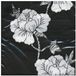Royal ware by Farla Zwarte servetten met witte roos, 33 cm - 5 pakjes