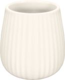 Kleine Wolke Tandenborstelbeker Groove Raffia Beige Keramiek