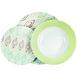 Tafelservies House Collection 18-delig tafelservies groen, porselein