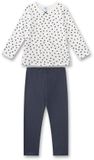 Sanetta Pyjama Schlafanzug Herzen Pyjama Kids lang Set van 1