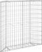 vidaXL Gabion plantenbak trapezium 100x20x100 cm gegalvaniseerd staal