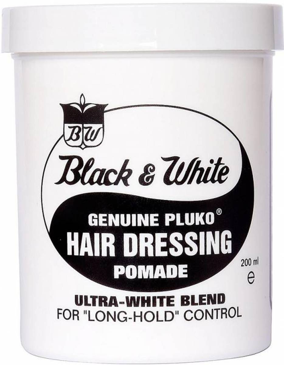 Black & White and Genuine Pluko Hair Dressing Pomade 200 ml