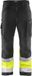 Blåkläder Softshell werkbroek High Vis 1562-2517 - Zwart/High Vis Geel - Maat 62