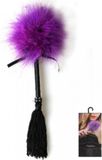 Secretplay - erotische kietelaar - met zwarte & paarse motieven - 40cm