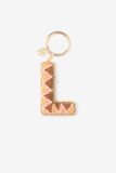 Sissy-Boy - Lichtoranje bag charm letter L
